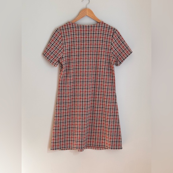 Simons Orange Cream Buttoned A-Line Mini Dress - Picture 4 of 4